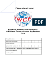 AC-0025 Practical Assessor and Instructor Additional Primary Centre Application Form PDF