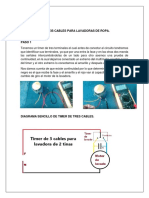 Timer de Labadora de Tres Cables y Seis