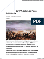 16 de Enero de 1811, Batalla de Puente de Calderón