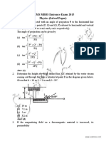 AIIMS Solved Paper 2015