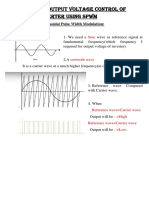 Three Phase Output Voltage Control of Inverter Usi