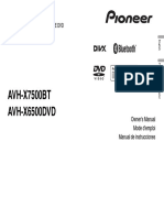 AVH-X7500BT OwnersManual082913