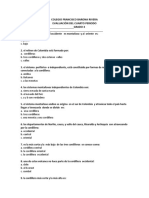 Evaluacion Sociales Grado Cuarto