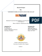 Research Project: "Job Design Model of Motivation in Big Bazaar"