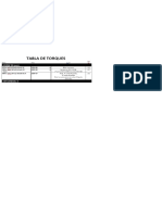 Tablas de Torque Español