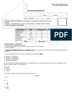 Prueba Matemática