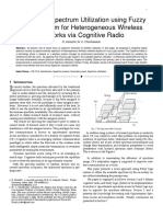 Comparing Spectrum Utilization Using Fuzzy Logic System For Heterogeneous Wireless Networks Via Cognitive Radio