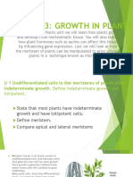 Topic 9.3: Growth in Plants