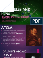 Atoms, Molecules and Ions: Chapter 3 of General Chemistry