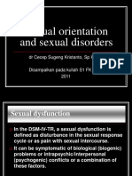 Sexual Orientation and Sexual Disorders: DR Cecep Sugeng Kristanto, SP KJ (K)