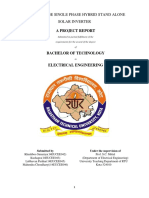 Double Stage Single Phase Hybrid Stand Alone Solar Inverter: A Project Report