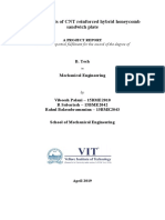 Impact Analysis of CNT Reinforced Hybrid Honeycomb Sandwich Plate