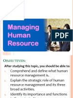 Managing Human Resources