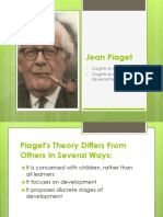 Jean Piaget: Cognitive Development Cognitive Stages of Development