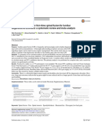 Pain and Disability After RST Time Spinal Fusion For Lumbar Degenerative Disorders - A Systematic Review and Meta Analysis