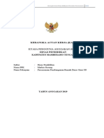 Kerangka Acuan Kerja (Kak) : Kuasa Pengguna Anggaran (Kpa)