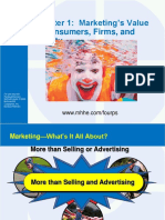 Chapter 1 Marketing's Value To Consumers, Firms, and Society