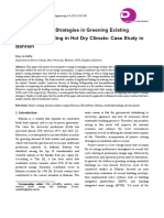 Passive Cooling Strategies in Greening Existing Residential Building in Hot Dry Climate: Case Study in Bahrain 