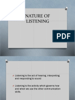 Nature of Listening