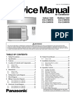 Indoor Unit Outdoor Unit CS-C18KKS CS-C24KKS CU-C18KKS CU-C24KKS