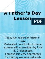 A Father's Day Lesson