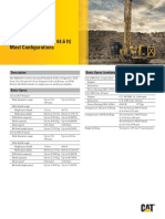 Rotary Blasthole Drill Specifi Cations: 11.2 or 13.6 M (36.7 or 44.6 FT) Mast Configurations