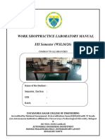 Work Shoppractice Laboratory Manual I/II Semester (WSL16/26)