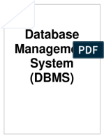 Database Management System (DBMS)