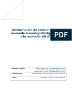 Fuentes Fuentes García - Determinación de Cafeína en Café Mediante Cromatografía Líquida de Alta ...