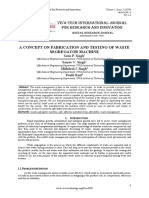 A Concept On Fabrication and Testing of Waste Segregator Machine