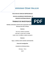 Trabajo de Investigación: Facultad de Ciencias Empresariales Escuela Académico Profesional de Negocios Internacionales