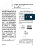 Seismic Analysis of Regular and Irregular Multistorey Buildngs Using Staad - Pro