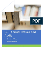 Handbook On GST Annual Return and Audit - May 2019 Edn - CA Pritam Mahure and CA Vaishali Kharde