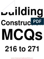 Building Construction MCQs 216 To 271