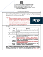 The Bhawanipur Education Society College: Sr. No. Application Process Information