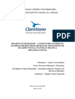 Projeto Integrador Consultoria Interna e Externa em Recursos Humanos