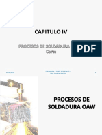 Capítulo IV Procesos de Soldadura OAW y Corte