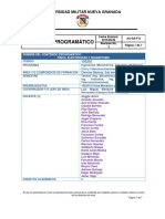 Contenido Programatico - Electricidad & Magnetismo