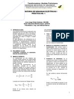 Medidas Preliminares de Un Trafo PDF