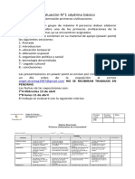 Indicaciones y Rubrica Primeras Civilizaciones