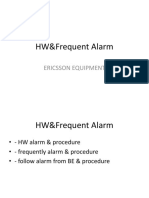 HW&Frequent Alarm: Ericsson Equipment