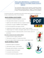 Invitación Pollada Deportiva