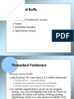 Nuts and Bolts: Threaded Fastener Issues