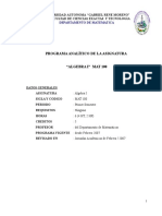 Programa Analitico MAT-100