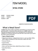 Systme Model Retail Store