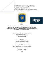 Propuesta de Rehabilitación de Pavimento de Concreto Utilizando Sobrecapas de Refuerzo en La Avenida Todos Los Santos de La Ciudad de Chota