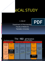 Clinical Study: Department of Pharmacology Faculty of Medicine Tadulako University