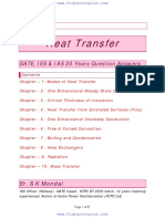 Heat Transfer IES GATE IAS 20 Years Question and Answers PDF