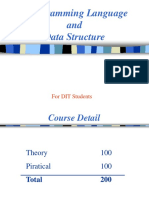 C Programming Language and Data Structure: For DIT Students