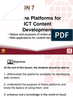 L7 Online Platforms For ICT Content Development